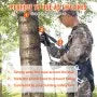 VEVOR Tree Stand Safety Rope, 30 ft/91.44 m  with Prusik Knot, 2pcs Carabiner and Silencer, for Treestrap and Climbing